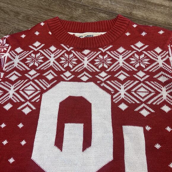 Campus Specialties OU Sweater Mens L Oklahoma university Ugly Christmas - Picture 8 of 11